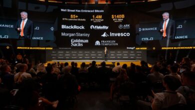 michael saylor at binance blockchain week dubai UAE bitcoin volatility crypto market cryptocurrency MENa