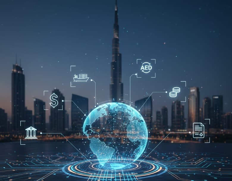 UAE stablecoin infrastructure connecting Dubai to global capital flows and trade finance