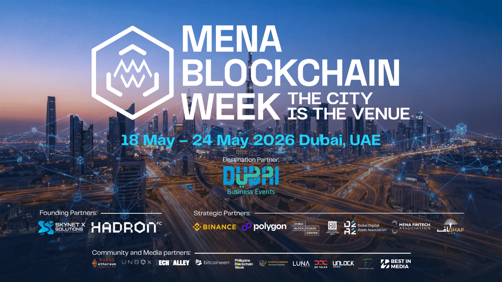 MENA Blockchain Week Transforms Dubai Into a City-Wide Blockchain Venue