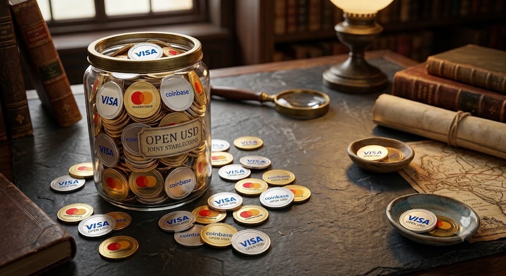 Visa, Mastercard, and Coinbase Join Consortium Launching Open USD Stablecoin Network